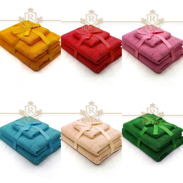 Set 3 Prosoape Colorate 500 gr/mp 100% Bumbac Pakistanez Set 3 Prosoape Colorate 500 gr/mp 100% Bumbac Pakistanez